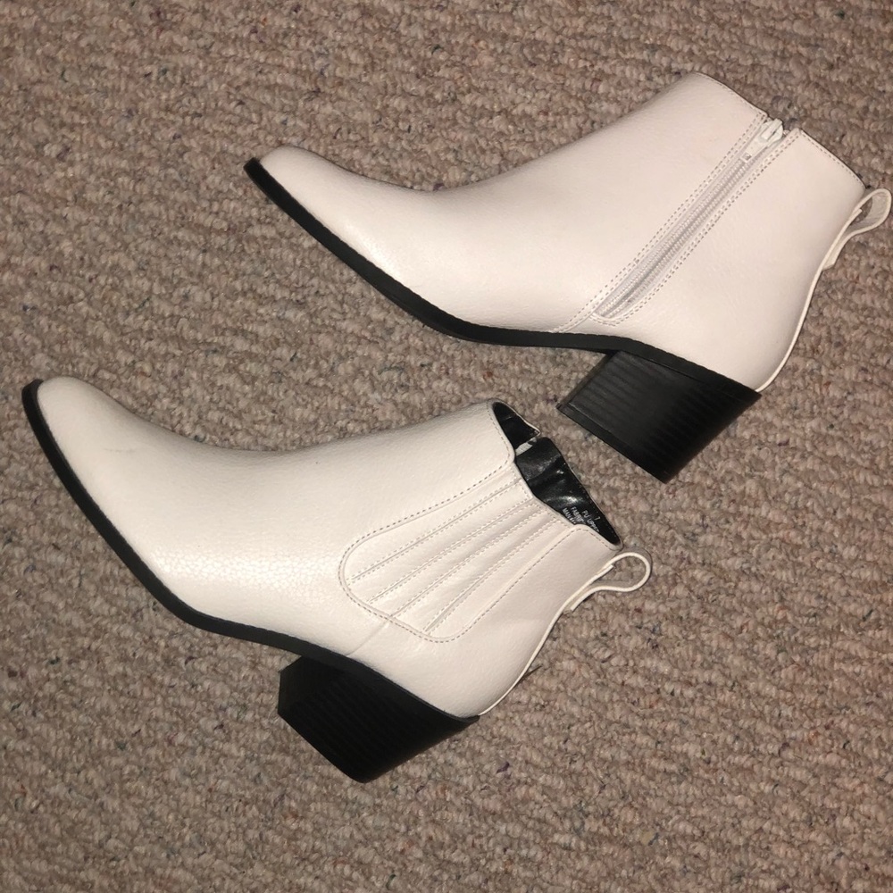 White booties